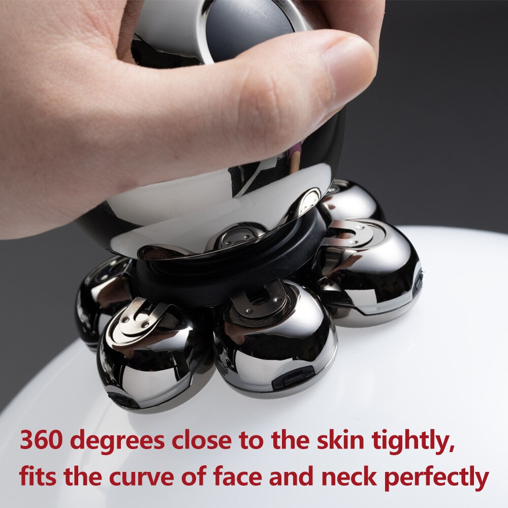 Bald Head Electric Shaver 7D Floating Cutter Head Base Charging Portable Men Bea