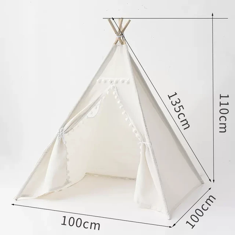 1.6M Kids Camping Tent Indoor Play House Wigwam for Children Portable