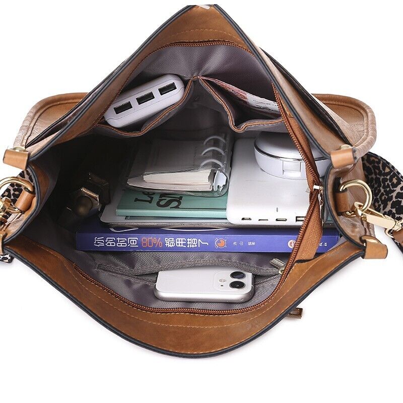 Women's Handbag Ladies Fashion Cross Body Shoulder Faux Leather Medium Work Bag