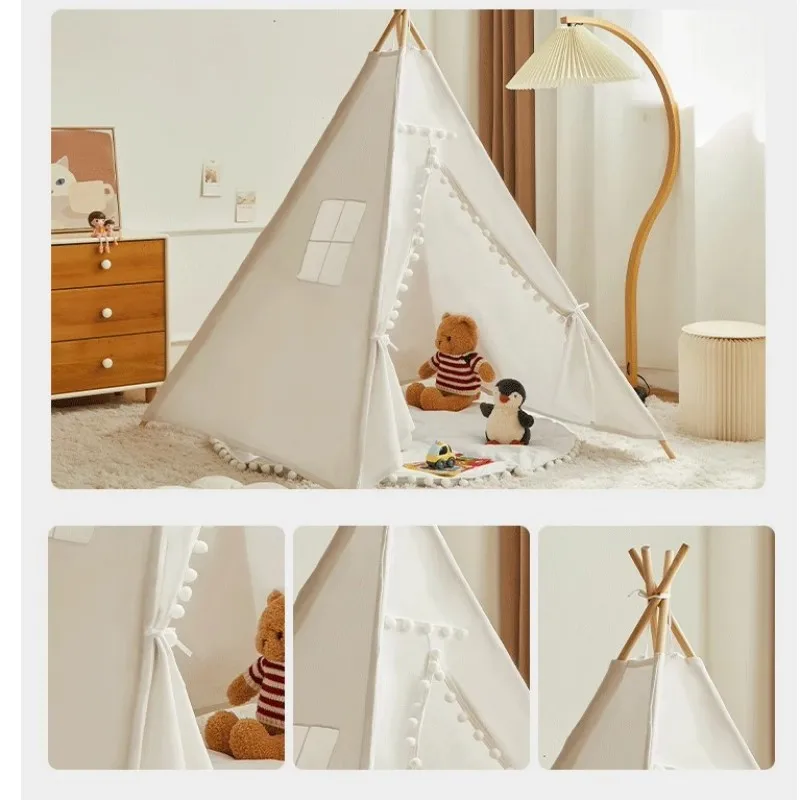 1.6M Kids Camping Tent Indoor Play House Wigwam for Children Portable