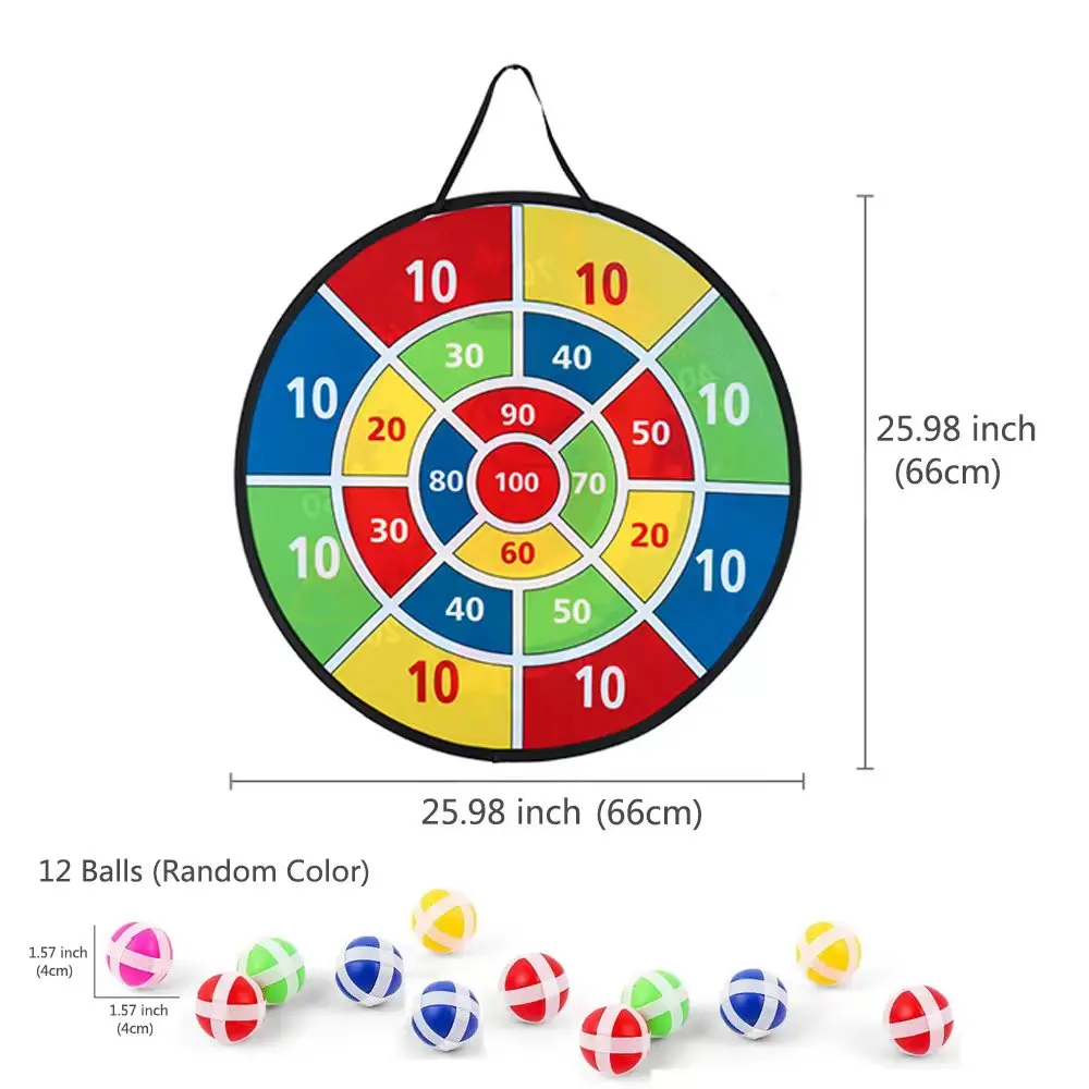 66Cm Large Dart Board Kids Toys with Sticky Balls Indoor/Sport Outdoor Fun Party