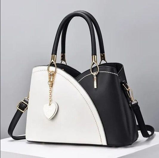 Womens Handbag Work Bag Ladies Cross Body Faux Leather Tote Fashion Shoulder Bag