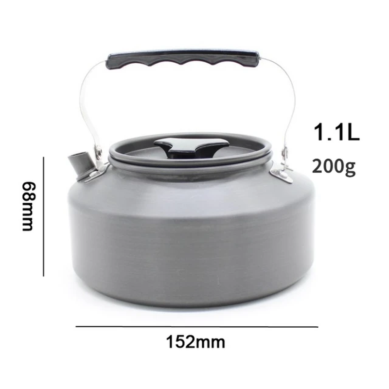 Aluminum Alloy Portable Outdoor Camping Water Kettle Picnic Cooking