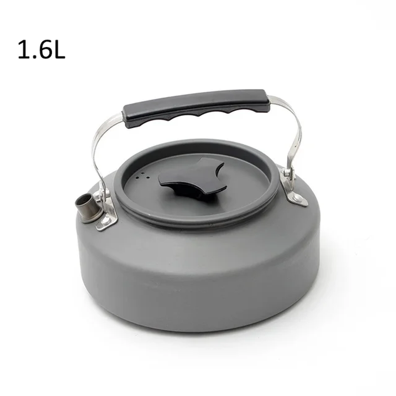 1.1/1.6L Outdoor Kettle Aluminum Alloy Pot Travel Pan Teapot Coffee Tableware Co