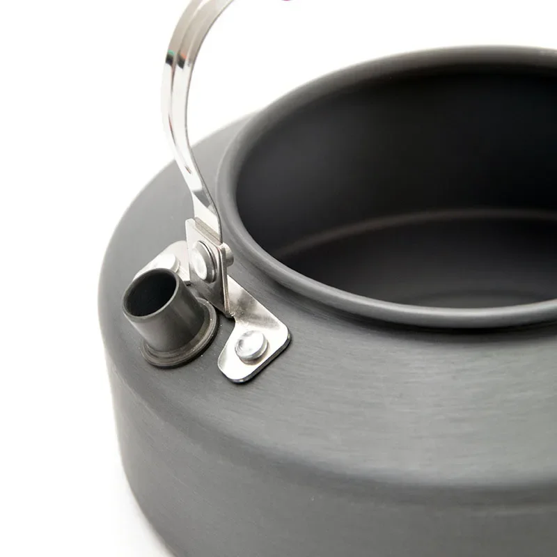 1.1/1.6L Outdoor Kettle Aluminum Alloy Pot Travel Pan Teapot Coffee Tableware Co