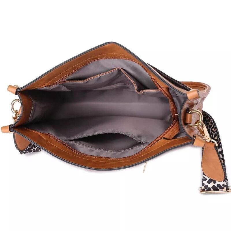 Women's Handbag Ladies Fashion Cross Body Shoulder Faux Leather Medium Work Bag