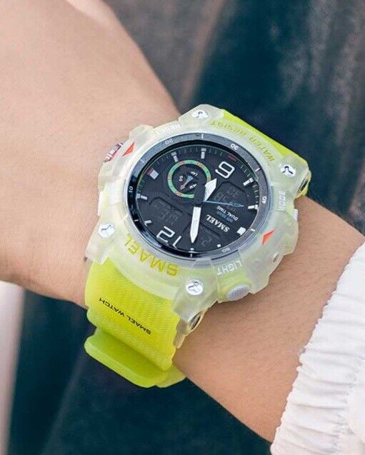 SMAEL Mens Sports Watch Waterproof Quartz Analog Digital Military Wrist Watches