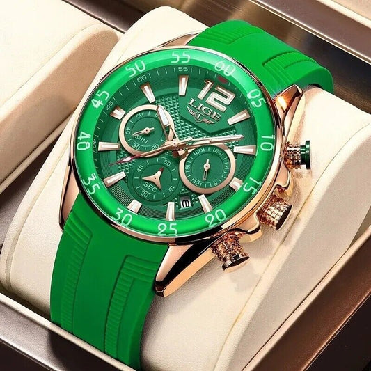 Womens Luxury Watch Sports Stop Wristwatches Luminous Chronograph Auto Date