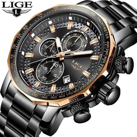 Mens Watches Luxury Fashion Relogio Masculino Series Chronograph Stainless Steel