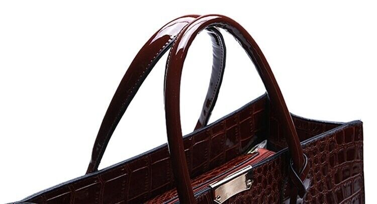 Women's Handbag Work Bag Ladies Cross Body Faux Leather Medium Tote Shoulder Bag