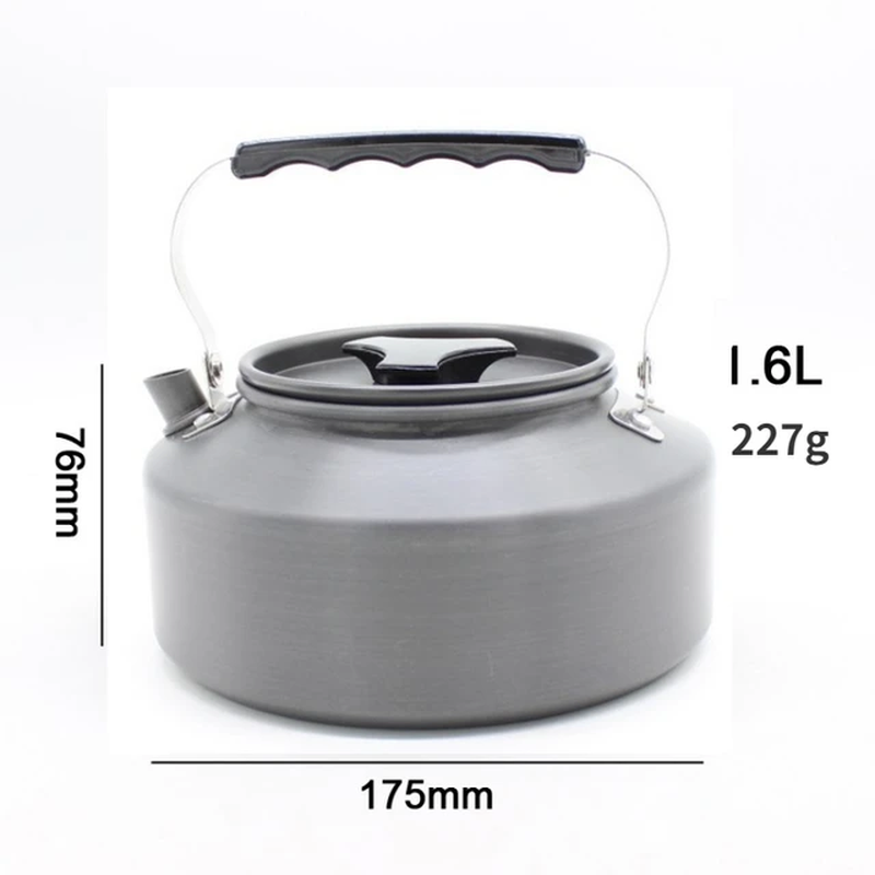 Aluminum Alloy Portable Outdoor Camping Water Kettle Picnic Cooking