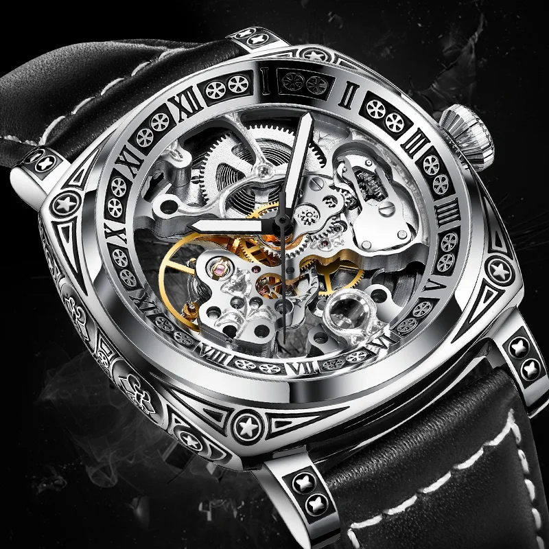 Mens Watch Luxury Fashion Business Watch Waterproof Tourbillon Mechanical Watch