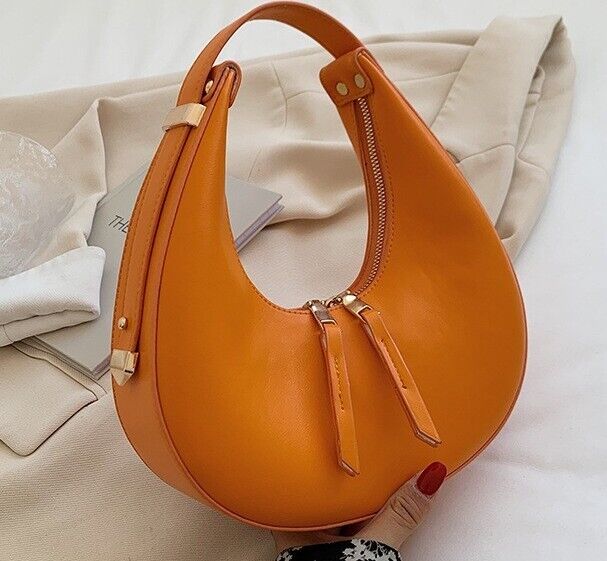 Women's Handbag Work Bag Ladies Faux Leather Shoulder Fashion Bags Half Moon