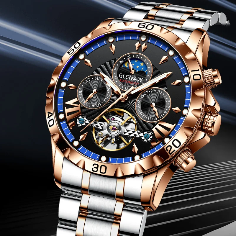 Mens Watches Luxury Fashion Business Automatic Watch Waterproof Mechanical Watch