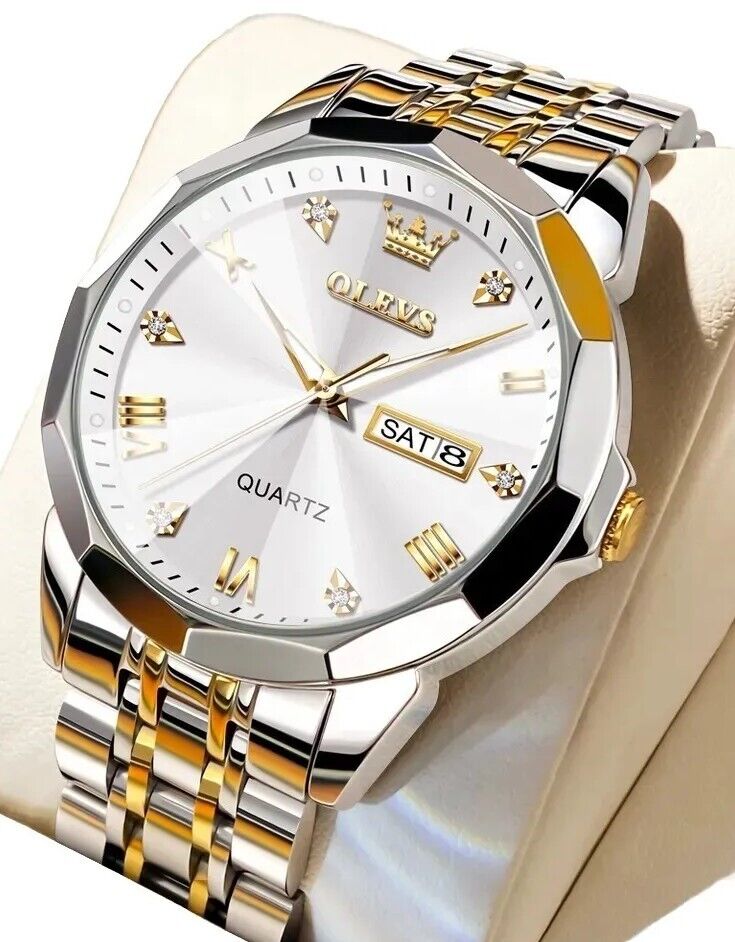 Mens Luxury Watch Business Fashion Wrist Watches Waterproof Quartz Calendar