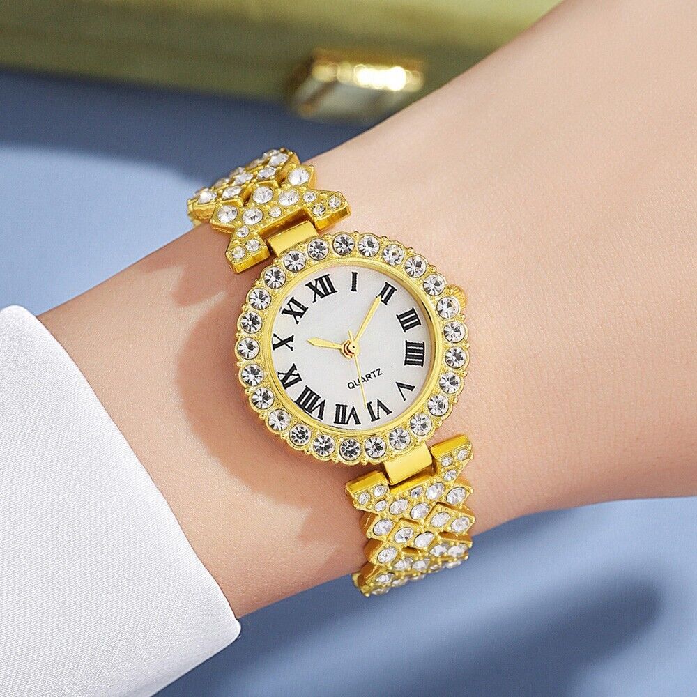 Watch Plus 5-Piece Diamond Jewellery Set Ladies Women Girls Fashion Gift Boxed