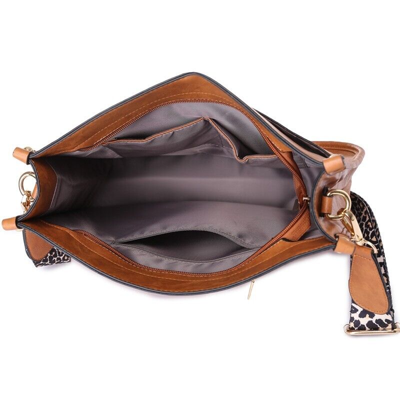 Women's Handbag Ladies Fashion Cross Body Shoulder Faux Leather Medium Work Bag