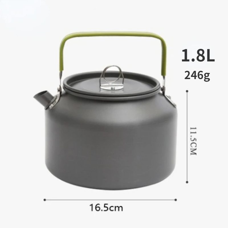 Aluminum Alloy Portable Outdoor Camping Water Kettle Picnic Cooking