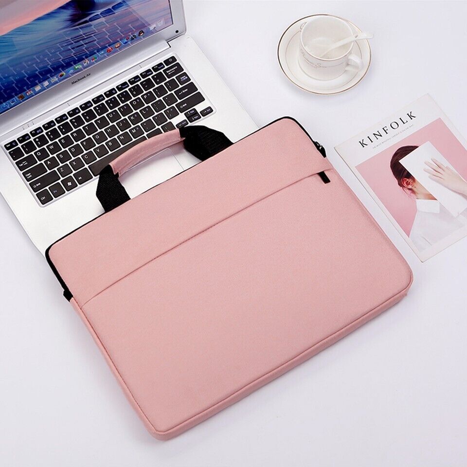 17" Laptop Bag Waterproof Business  Briefcase Notebook Shoulder Bag Case Pink