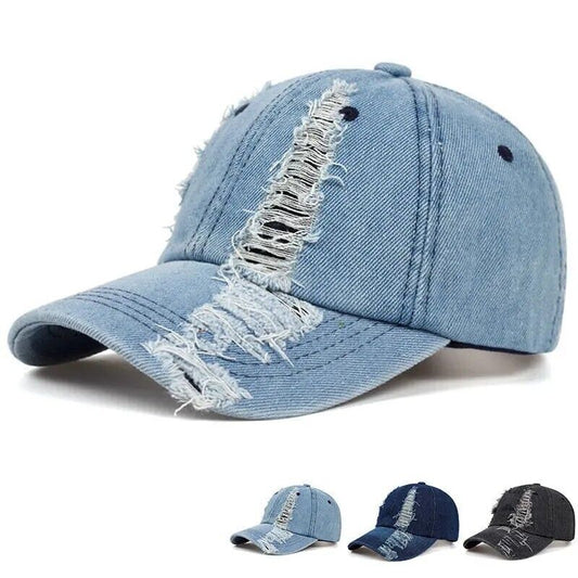 Baseball Cap Adult Mens & Ladies Adjustable Denim Summer Caps Breathable Fashion