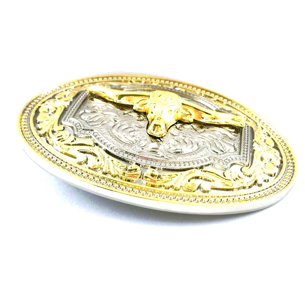 gold color alloy vintage punk Belt Buckle Western cowboy men&#39;s personality horse eagle cow pattern Buckles for jeans pants belts - Bonnie Lassio