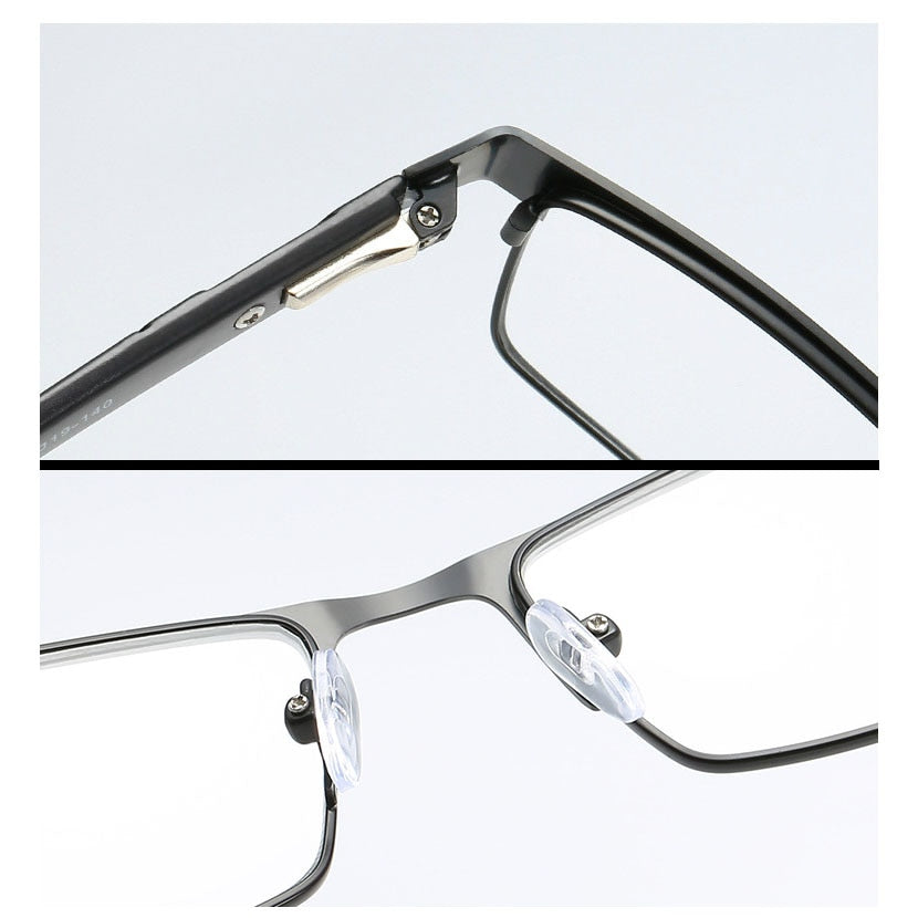 High Quality Titanium Alloy Reading Glasses for Men with Number ,Women's 12 Layer Coated Folding Eyeglasses Book (Black,Gun) - Bonnie Lassio