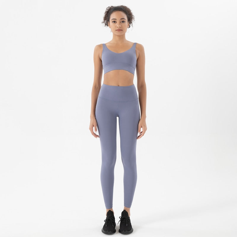 SOISOU Nylon Women's Yoga Set Sports Exercise Bra Leggings - Bonnie Lassio