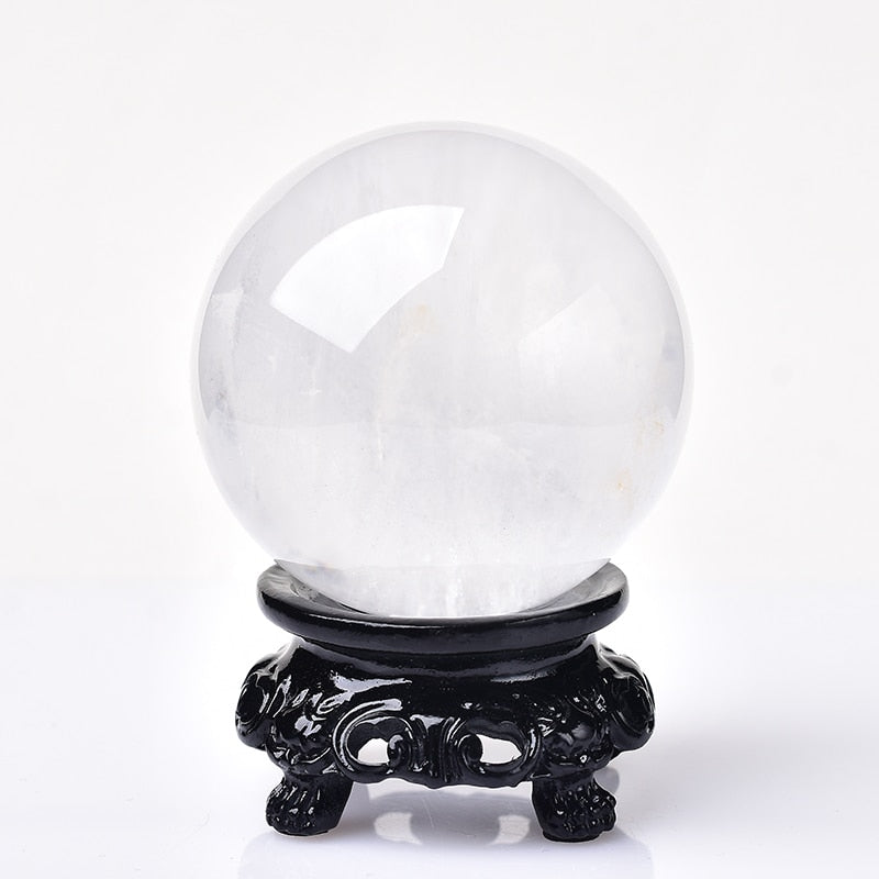 1PC Natural Stone Crystal Quartz Ball Rock Mineral Healing Massage Ball Reiki Meditation Energy Stone Home Decor - Bonnie Lassio