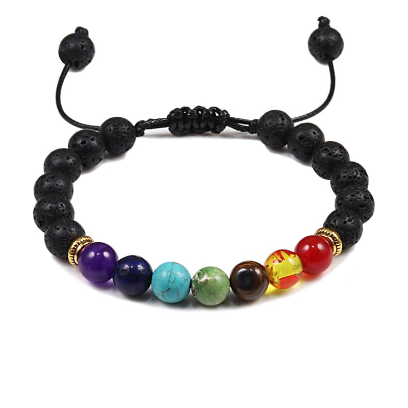 Natural Stone 6/8/10mm Beads Tiger Eye Bracelet Classic Men Women Buddha Black Lava Bracelets Minimalist Yoga Meditation Jewelry - Bonnie Lassio