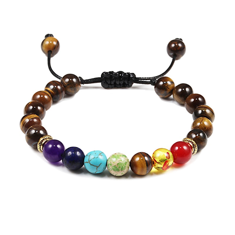 Natural Stone 6/8/10mm Beads Tiger Eye Bracelet Classic Men Women Buddha Black Lava Bracelets Minimalist Yoga Meditation Jewelry - Bonnie Lassio