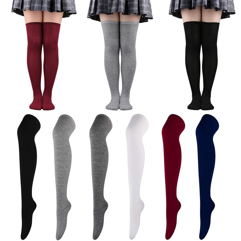 Women Long Stockings Autumn Winter High Socks For Girls All-match Over Knee Socks Performance Hosiery Cosplay Warm - Bonnie Lassio