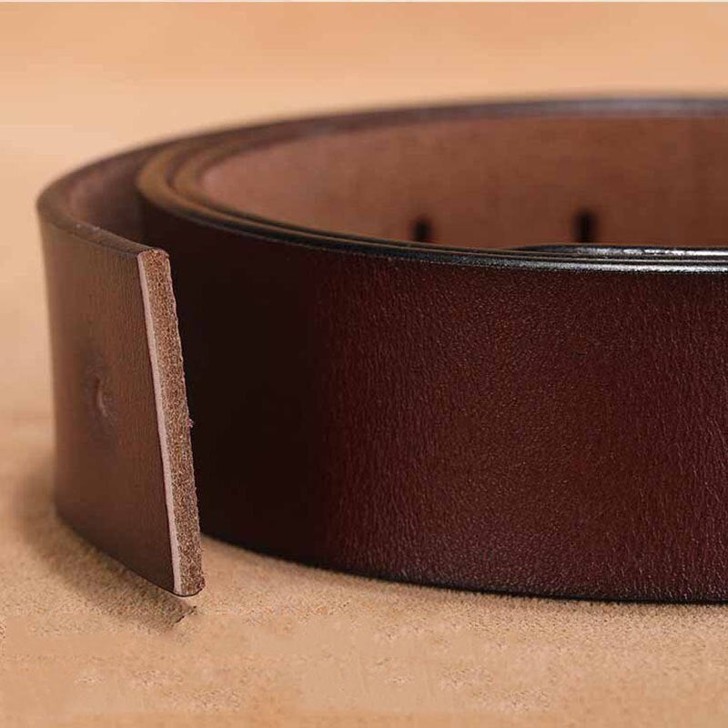 Large Plus Size 130 140 150cm Men Leather Belt for Men Gold Silver Star Buckle - Bonnie Lassio