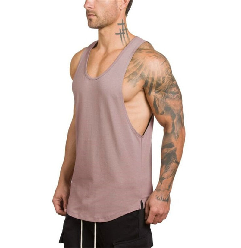 Brand gyms clothing Men Bodybuilding and Fitness Stringer Tank Top Vest sportswear Undershirt muscle workout Singlets - Bonnie Lassio