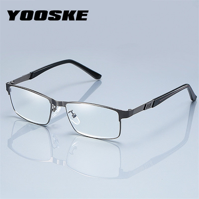 YOOSKE Stainless Steel Men Business Reading Glasses - Bonnie Lassio