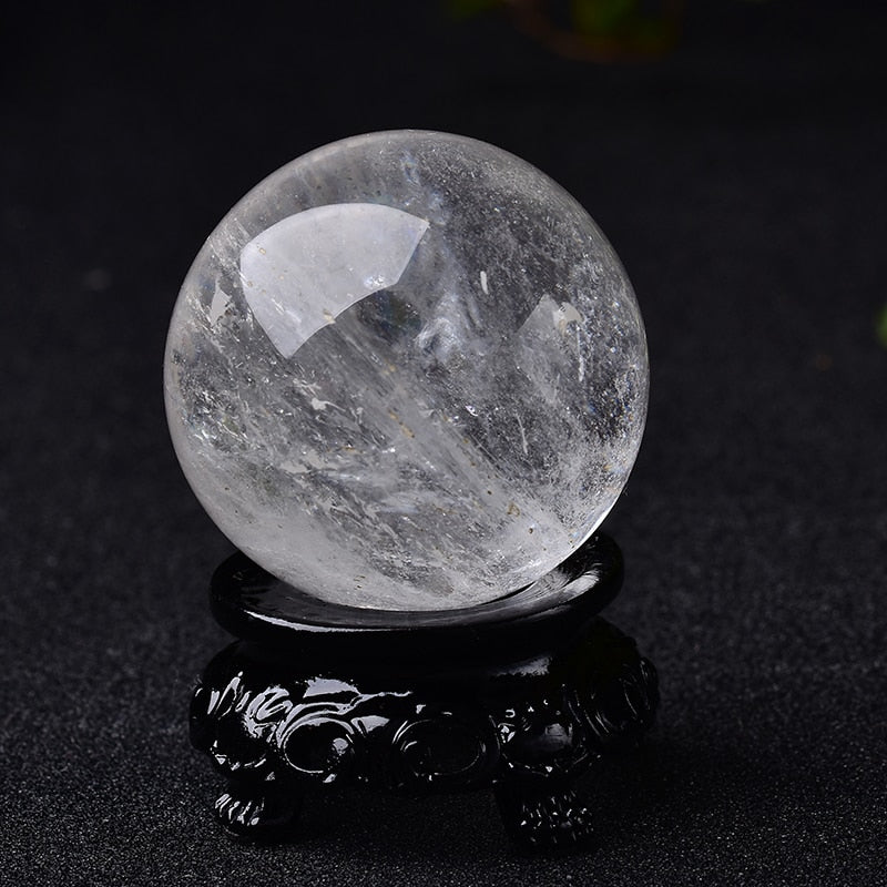 1PC Natural Stone Crystal Quartz Ball Rock Mineral Healing Massage Ball Reiki Meditation Energy Stone Home Decor - Bonnie Lassio