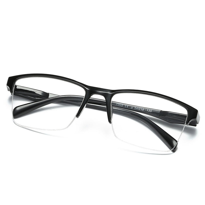 Ahora Ultralight Square Half Frame Reading Glasses Presbyopic Glasses Men Women +0.25 0.5 0.75 1 1.25 1.5 1.75 2 2.25 2.5 2.75 3 - Bonnie Lassio