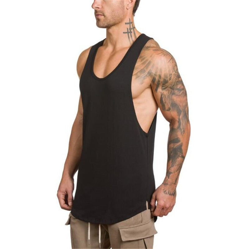 Brand gyms clothing Men Bodybuilding and Fitness Stringer Tank Top Vest sportswear Undershirt muscle workout Singlets - Bonnie Lassio