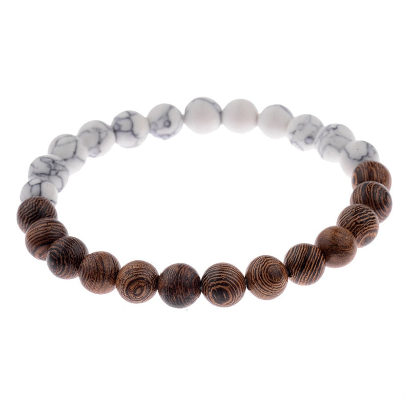 Natural Wood Beads Bracelets Meditation And Prayer - Bonnie Lassio