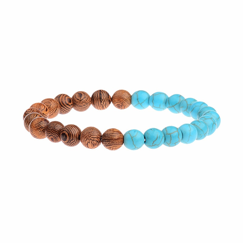 Natural Wood Beads Bracelets Meditation And Prayer - Bonnie Lassio