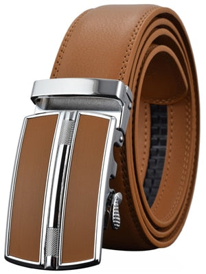Men&#39;s Belts Luxury Automatic Buckle Genune Leather Strap Black Brown for Mens Belt Designers Brand High Quality - Bonnie Lassio