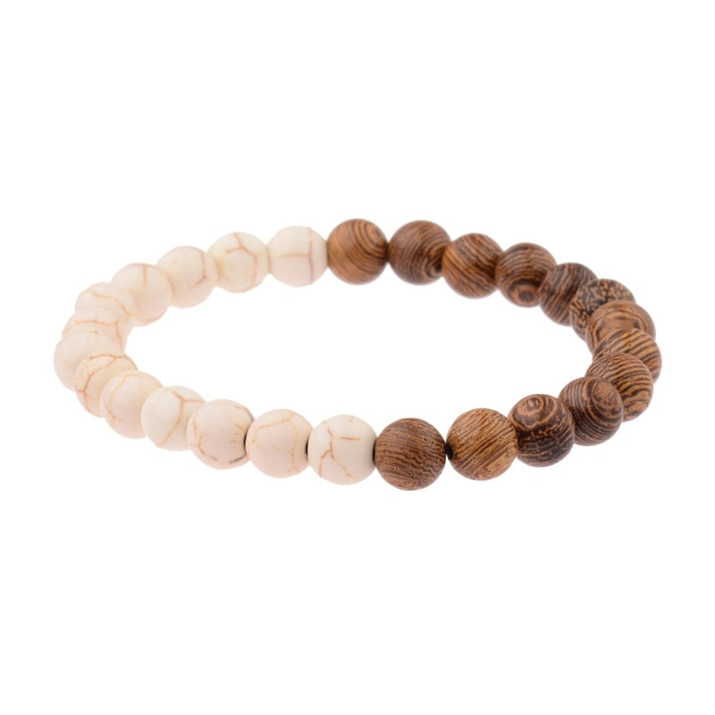 Natural Wood Beads Bracelets Meditation And Prayer - Bonnie Lassio