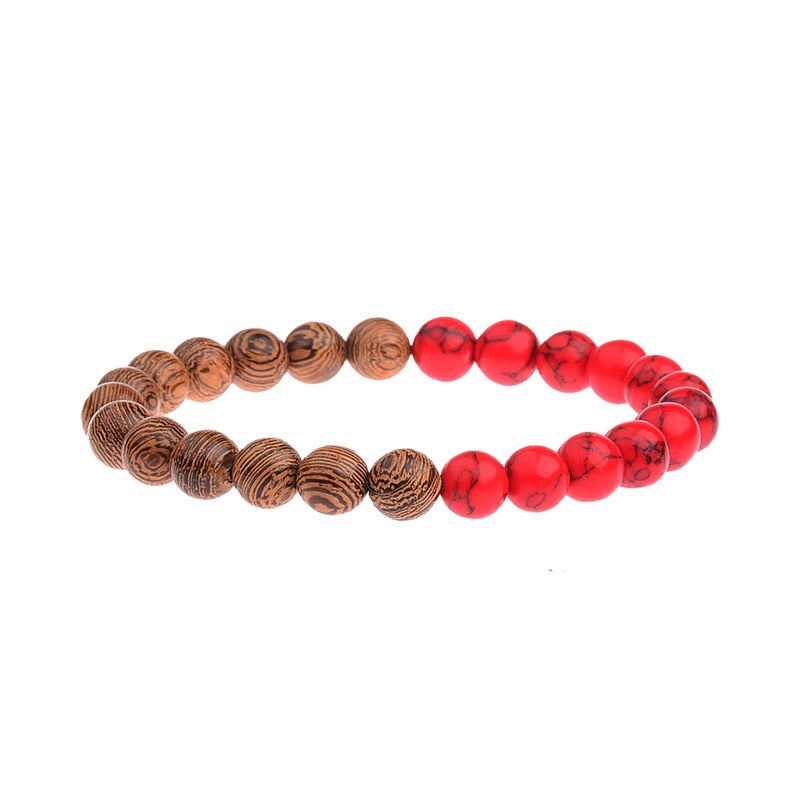 Natural Wood Beads Bracelets Meditation And Prayer - Bonnie Lassio