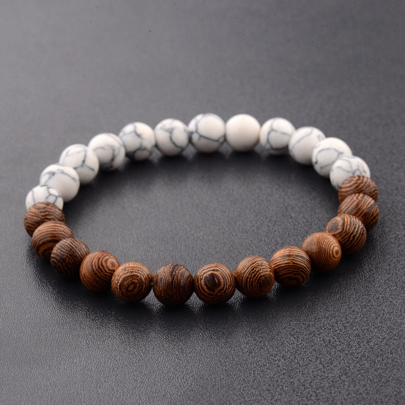 Natural Wood Beads Bracelets Meditation And Prayer - Bonnie Lassio