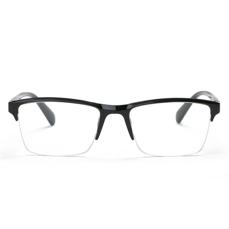 Ahora Ultralight Square Half Frame Reading Glasses Presbyopic Glasses Men Women +0.25 0.5 0.75 1 1.25 1.5 1.75 2 2.25 2.5 2.75 3 - Bonnie Lassio