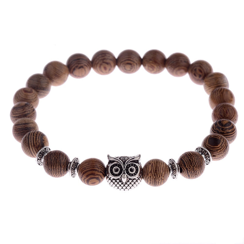 Natural Wood Beads Bracelets Meditation And Prayer - Bonnie Lassio