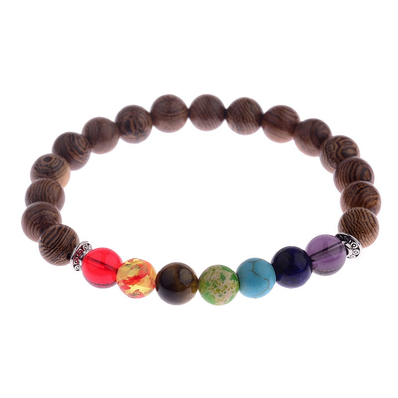 Natural Wood Beads Bracelets Meditation And Prayer - Bonnie Lassio