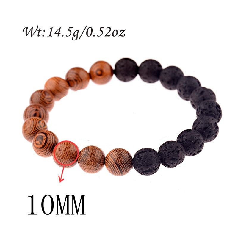 Natural Wood Beads Bracelets Meditation And Prayer - Bonnie Lassio