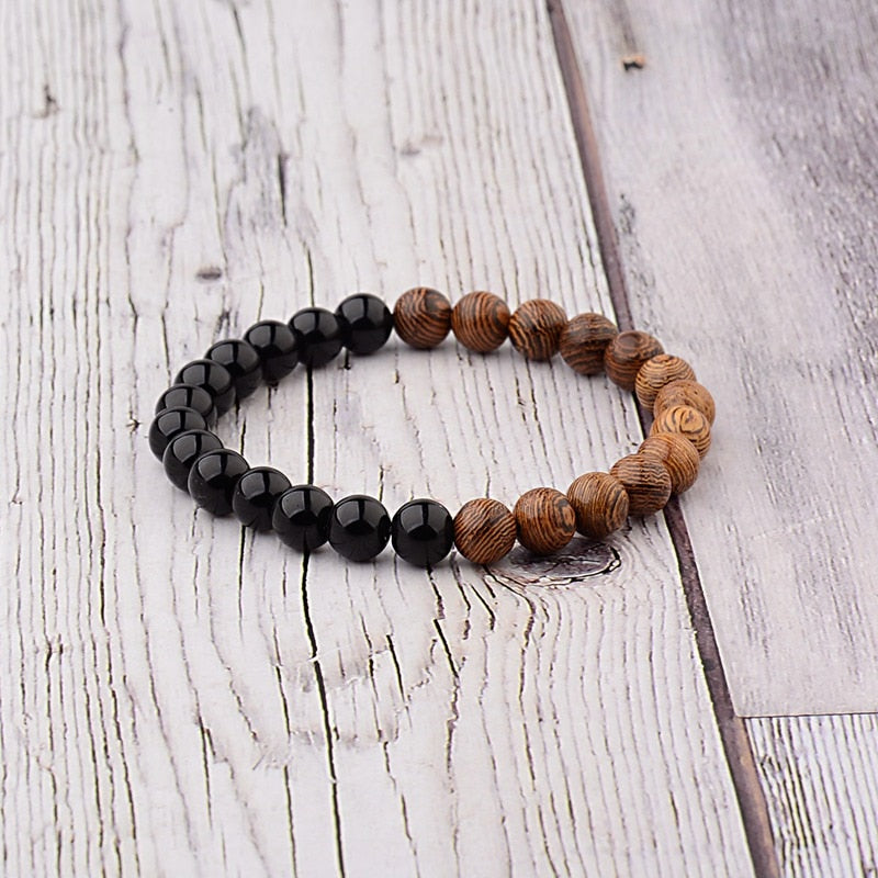 Natural Wood Beads Bracelets Meditation And Prayer - Bonnie Lassio