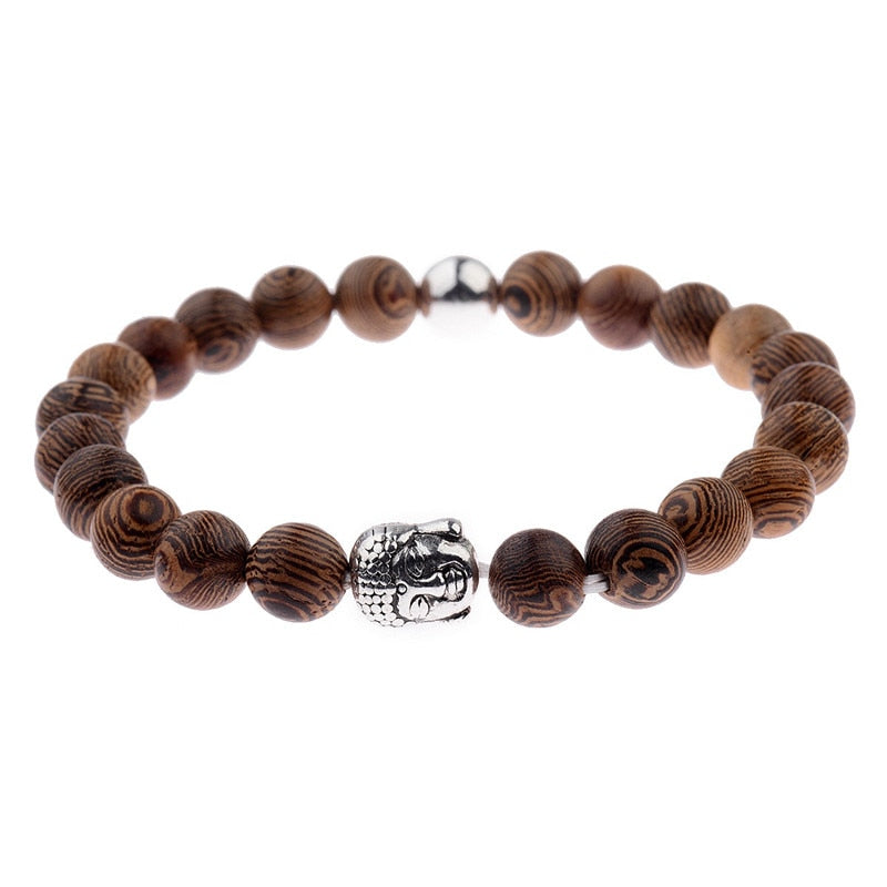 Natural Wood Beads Bracelets Meditation And Prayer - Bonnie Lassio