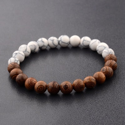 Natural Wood Beads Bracelets Meditation And Prayer - Bonnie Lassio